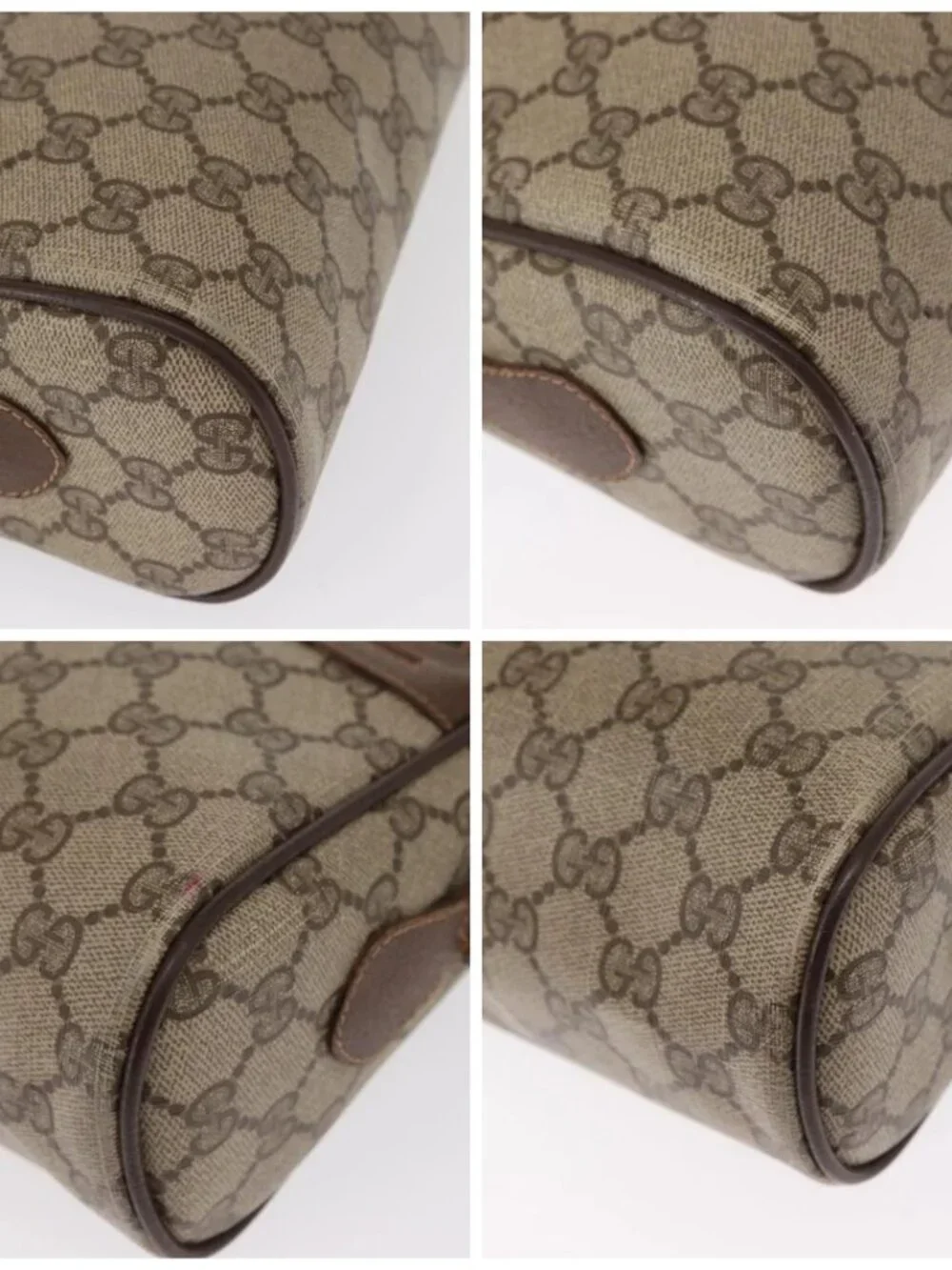 GUCCI GG Supreme Web Sherry Line Bag PVC Beige Gold 56 02 088 Auth ep12756 - Picture 16 of 16